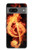S0493 音楽ノート火災 Music Note Burn Google Pixel 7a バックケース、フリップケース・カバー