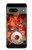 S1431 スカル ドラム ファイア ロック音楽 Skull Drum Fire Rock Google Pixel 7a バックケース、フリップケース・カバー