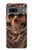 S1675 頭蓋骨の血のタトゥー Skull Blood Tattoo Google Pixel 7a バックケース、フリップケース・カバー