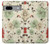 S2179 ヴィンテージ花のパターン Flower Floral Vintage Art Pattern Google Pixel 7a バックケース、フリップケース・カバー