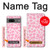 S2213 ピンクのヒョウ柄 Pink Leopard Pattern Google Pixel 7a バックケース、フリップケース・カバー