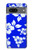 S2244 ハワイのハイビスカス青柄 Hawaiian Hibiscus Blue Pattern Google Pixel 7a バックケース、フリップケース・カバー