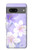 S2361 紫の花 Purple White Flowers Google Pixel 7a バックケース、フリップケース・カバー