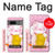 S3025 招き猫 Pink Maneki Neko Lucky Cat Google Pixel 7a バックケース、フリップケース・カバー