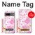 S3036 ピンクフラワーフローラ Pink Sweet Flower Flora Google Pixel 7a バックケース、フリップケース・カバー