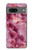 S3052 ピンクの大理石のグラフィックプリント Pink Marble Graphic Printed Google Pixel 7a バックケース、フリップケース・カバー