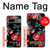 S3112 黒バラ パターン Rose Floral Pattern Black Google Pixel 7a バックケース、フリップケース・カバー