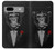 S3167 面白いマフィア猿 Funny Gangster Mafia Monkey Google Pixel 7a バックケース、フリップケース・カバー
