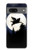 S3289 飛豚 満月 Flying Pig Full Moon Night Google Pixel 7a バックケース、フリップケース・カバー