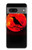S3328 カラス赤い月 Crow Red Moon Google Pixel 7a バックケース、フリップケース・カバー