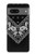 S3363 黒バンダナ Bandana Black Pattern Google Pixel 7a バックケース、フリップケース・カバー