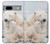 S3373 シロクマ抱擁家族 Polar Bear Hug Family Google Pixel 7a バックケース、フリップケース・カバー