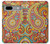 S3402 ペイズリー花柄 Floral Paisley Pattern Seamless Google Pixel 7a バックケース、フリップケース・カバー