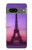 S3447 エッフェルパリの夕日 Eiffel Paris Sunset Google Pixel 7a バックケース、フリップケース・カバー