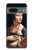 S3471 エルミン・レオナルド・ダ・ヴィンチ Lady Ermine Leonardo da Vinci Google Pixel 7a バックケース、フリップケース・カバー