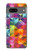 S3477 抽象的なダイヤモンドパターン Abstract Diamond Pattern Google Pixel 7a バックケース、フリップケース・カバー