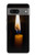 S3530 仏 Buddha Candle Burning Google Pixel 7a バックケース、フリップケース・カバー