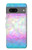 S3747 トランスフラッグポリゴン Trans Flag Polygon Google Pixel 7a バックケース、フリップケース・カバー