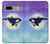 S3807 キラーホエールオルカ月パステルファンタジー Killer Whale Orca Moon Pastel Fantasy Google Pixel 7a バックケース、フリップケース・カバー