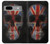 S3848 イギリスの旗の頭蓋骨 United Kingdom Flag Skull Google Pixel 7a バックケース、フリップケース・カバー