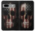 S3850 アメリカの国旗の頭蓋骨 American Flag Skull Google Pixel 7a バックケース、フリップケース・カバー