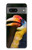 S3876 カラフルなサイチョウ Colorful Hornbill Google Pixel 7a バックケース、フリップケース・カバー
