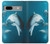 S3878 イルカ Dolphin Google Pixel 7a バックケース、フリップケース・カバー