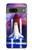 S3913 カラフルな星雲スペースシャトル Colorful Nebula Space Shuttle Google Pixel 7a バックケース、フリップケース・カバー