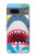 S3947 サメのヘリコプターの漫画 Shark Helicopter Cartoon Google Pixel 7a バックケース、フリップケース・カバー