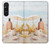 S1425 浜ときれいな貝殻 Seashells on The Beach Sony Xperia 1 V バックケース、フリップケース・カバー