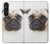 S1852 パグ犬 Pug Dog Sony Xperia 1 V バックケース、フリップケース・カバー