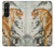 S1934 虎絵画 Tiger Painting Sony Xperia 1 V バックケース、フリップケース・カバー