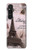 S2211 パリエッフェル塔ポストカード Paris Postcard Eiffel Tower Sony Xperia 1 V バックケース、フリップケース・カバー