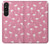 S2858 ピンクフラミンゴ柄 Pink Flamingo Pattern Sony Xperia 1 V バックケース、フリップケース・カバー