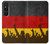 S2966 ドイツサッカー Germany Football Soccer Flag Sony Xperia 1 V バックケース、フリップケース・カバー