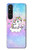 S3256 かわいいユニコーンの漫画 Cute Unicorn Cartoon Sony Xperia 1 V バックケース、フリップケース・カバー