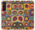 S3409 正方形の同心円 Squares Concentric Circles Sony Xperia 1 V バックケース、フリップケース・カバー