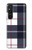 S3452 チェック柄 Plaid Fabric Pattern Sony Xperia 1 V バックケース、フリップケース・カバー