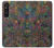 S3815 サイケデリックアート Psychedelic Art Sony Xperia 1 V バックケース、フリップケース・カバー