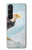 S3843 白頭ワシと氷 Bald Eagle On Ice Sony Xperia 1 V バックケース、フリップケース・カバー