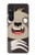 S3855 ナマケモノの顔の漫画 Sloth Face Cartoon Sony Xperia 1 V バックケース、フリップケース・カバー