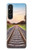 S3866 鉄道直線線路 Railway Straight Train Track Sony Xperia 1 V バックケース、フリップケース・カバー