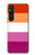 S3887 レズビアンプライドフラッグ Lesbian Pride Flag Sony Xperia 1 V バックケース、フリップケース・カバー