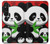 S3929 竹を食べるかわいいパンダ Cute Panda Eating Bamboo Sony Xperia 1 V バックケース、フリップケース・カバー