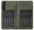 S3959 ミリタティ ラジオ グラフィック プリント Military Radio Graphic Print Sony Xperia 1 V バックケース、フリップケース・カバー