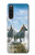 S0250 白馬 White Horse Sony Xperia 10 V バックケース、フリップケース・カバー