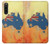 S2494 オーストラリア国旗地図ロックテクスチャ Australia Flag Map Rock Texture Sony Xperia 10 V バックケース、フリップケース・カバー