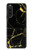 S2896 ゴールドマーブルグラフィックプリント Gold Marble Graphic Printed Sony Xperia 10 V バックケース、フリップケース・カバー