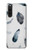 S3085 羽 Feather Paint Pattern Sony Xperia 10 V バックケース、フリップケース・カバー