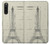 S3474 エッフェル建築図面 Eiffel Architectural Drawing Sony Xperia 10 V バックケース、フリップケース・カバー